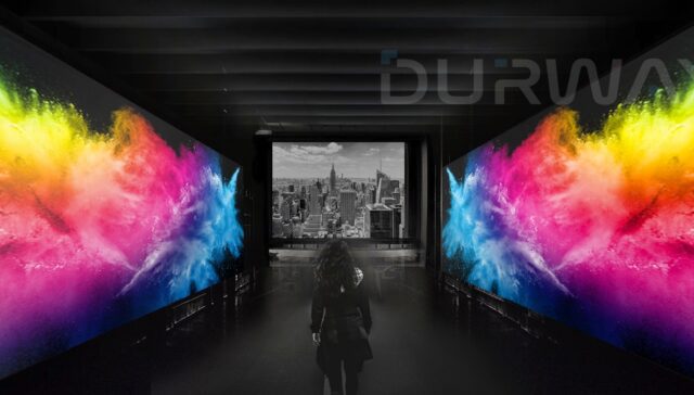 Acoustic led screen for the lobby