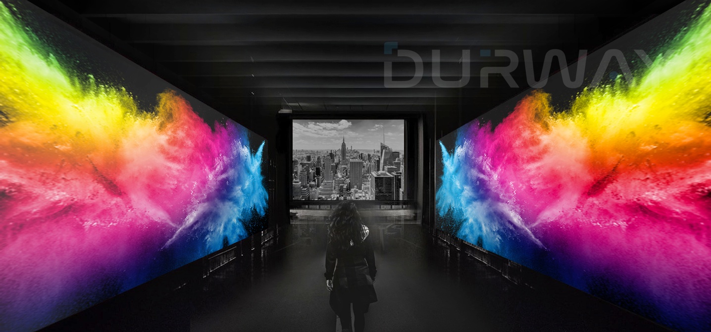 Acoustic led screen for the lobby