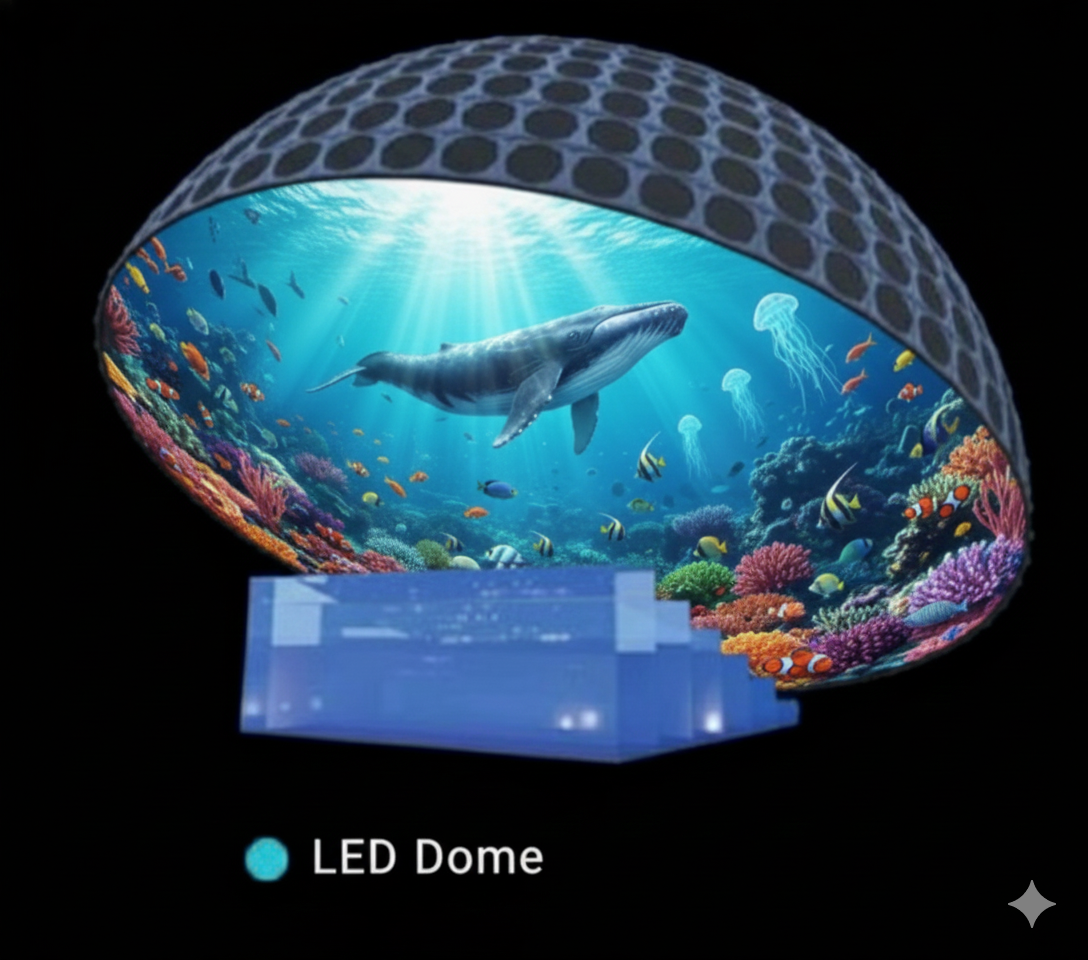没入型LEDドームディスプレイ | SkydomeX™ 360° LEDドーム