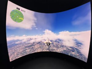 Durway LED Flight Simulator Visual System for Civil Aviation Training.