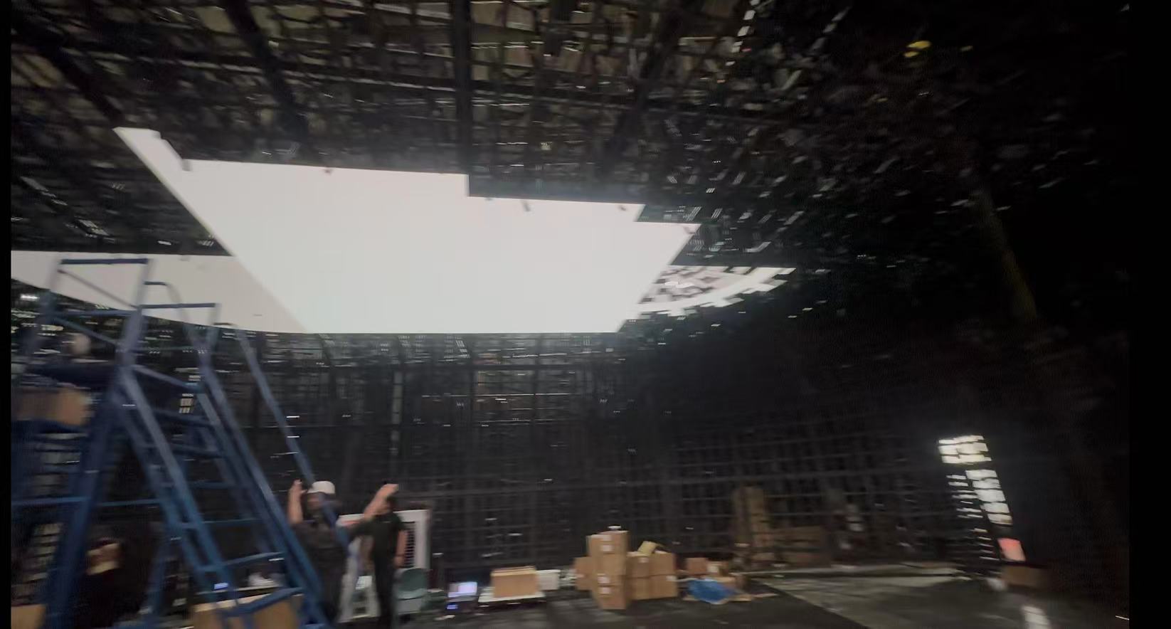 LED Screen integrated with Architecture