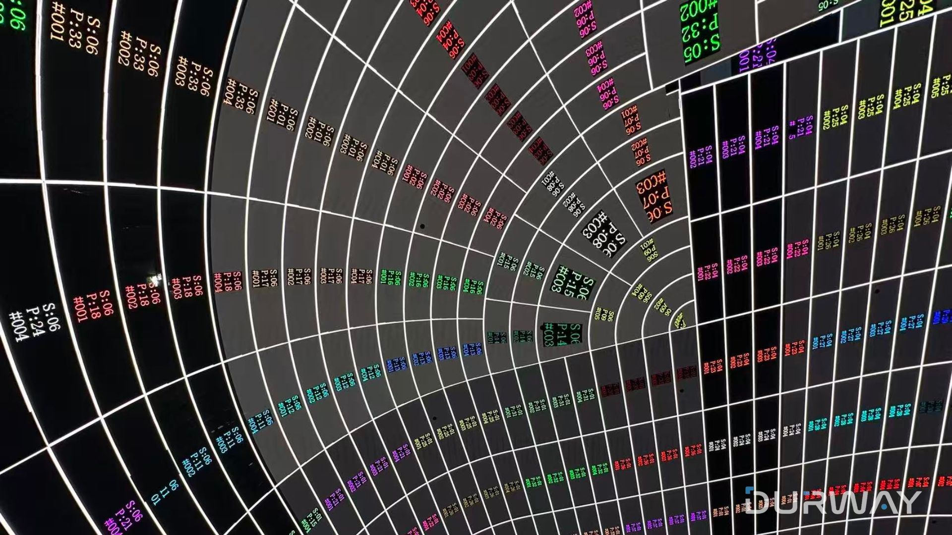 Durway custom immersive LED ceiling engineered with more than 100 module types